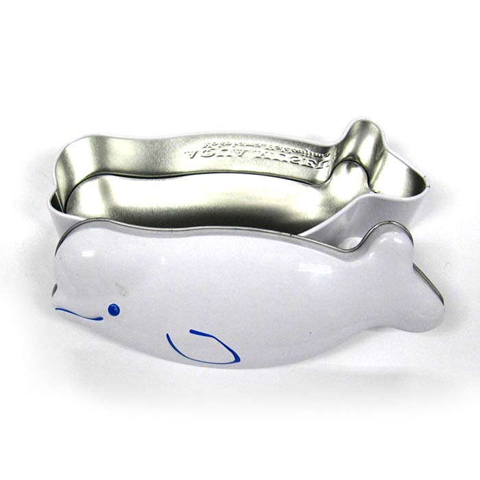 Fish Shaped Tin Container
