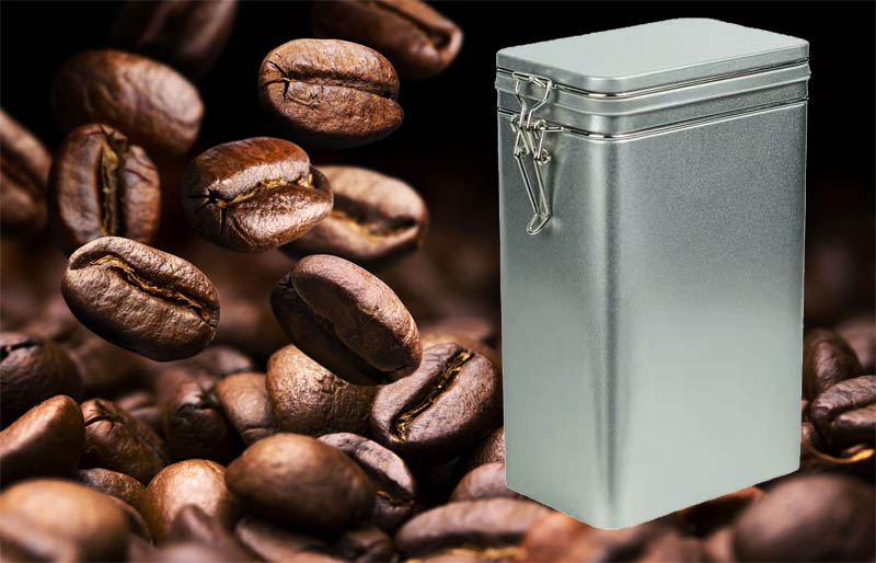 square coffee tin packaging can
