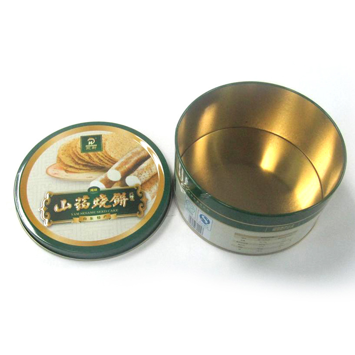 Custom Printed Round Biscuit Tin Box Biscuit Tin Box