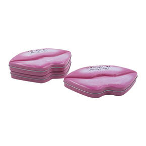 Lip Shaped Cosmetic Tin Box