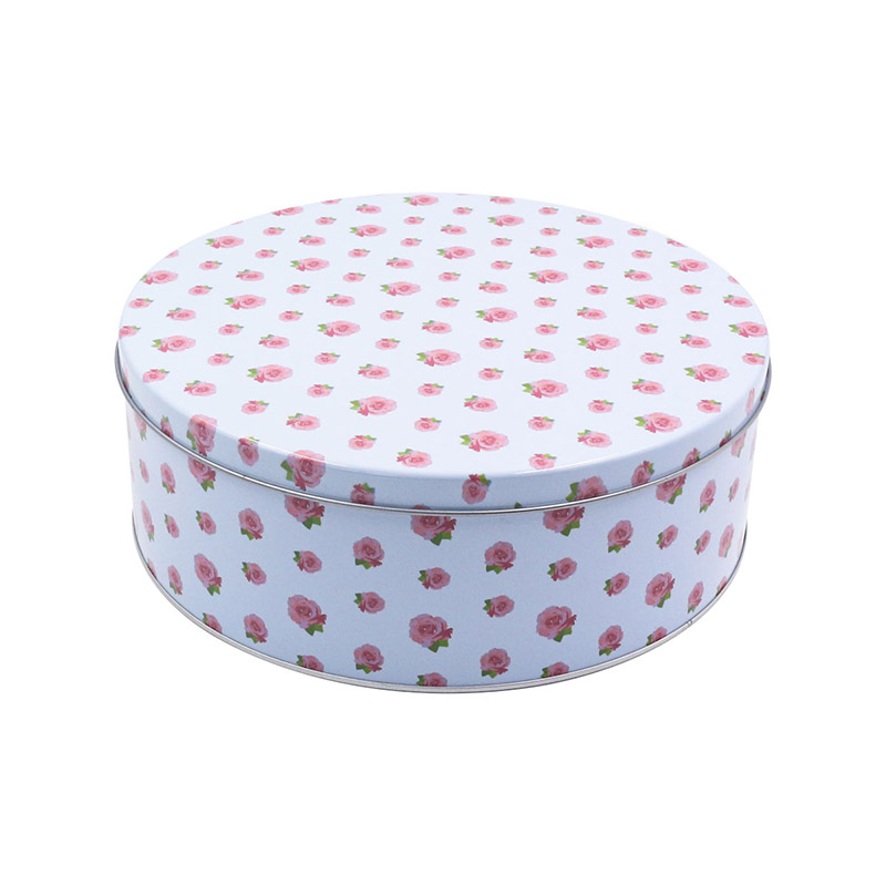 Flower Printing Round Can
