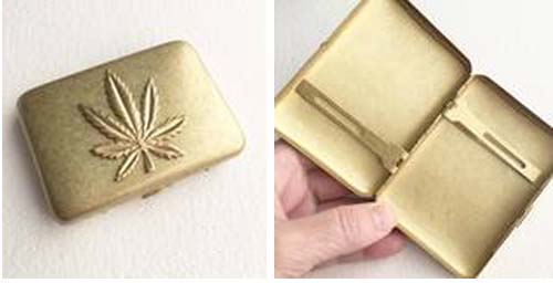 Square Hinged Flip Tin Box cannabis tin box