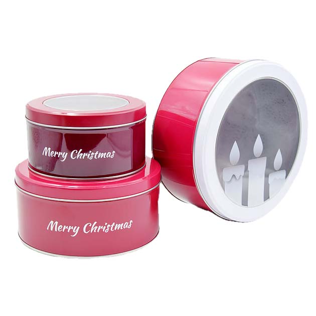 Christmas Candle Tin Boxes