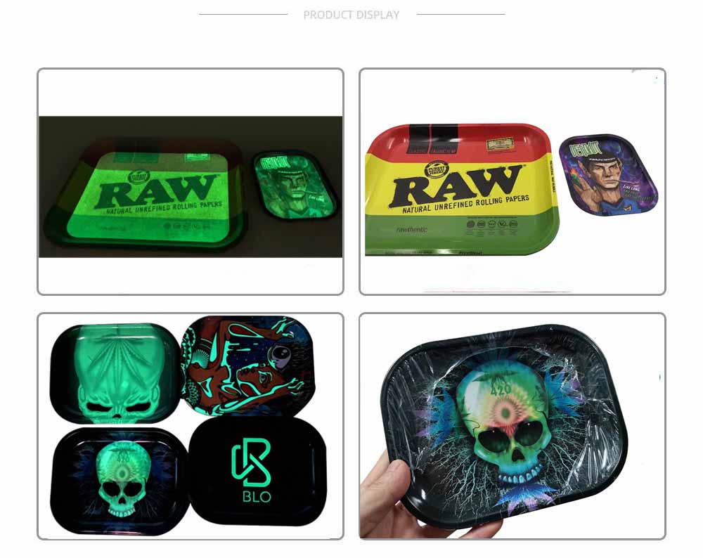 glow metal tray