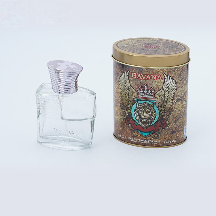 Oval Shape Perfume Tin Box